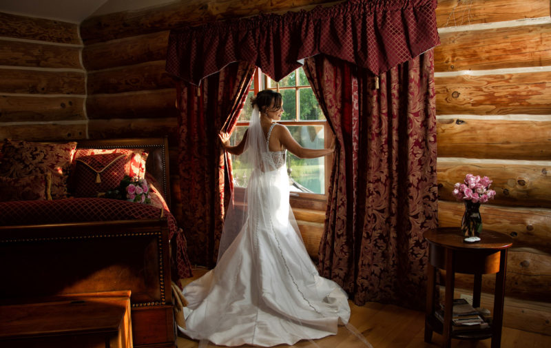 bridal portrait at Rosebud