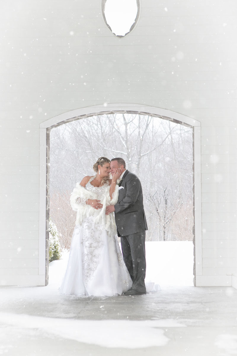 winter wedding at Avanti Mansion