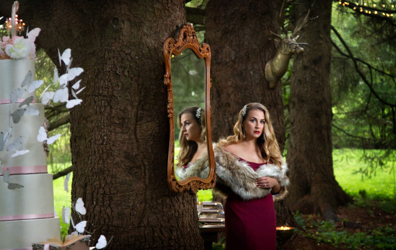 enchanted forest wedding style photo