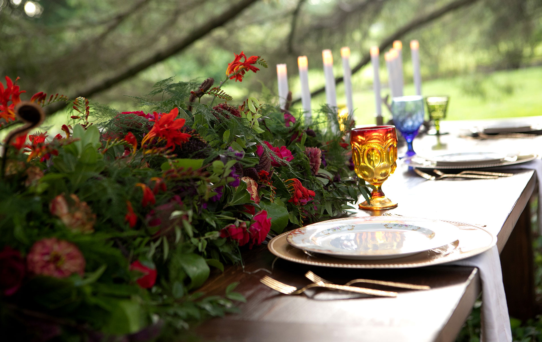 creative outdoor table settings