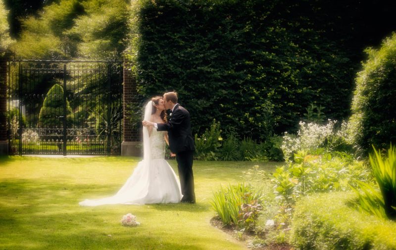bride groom perfect light