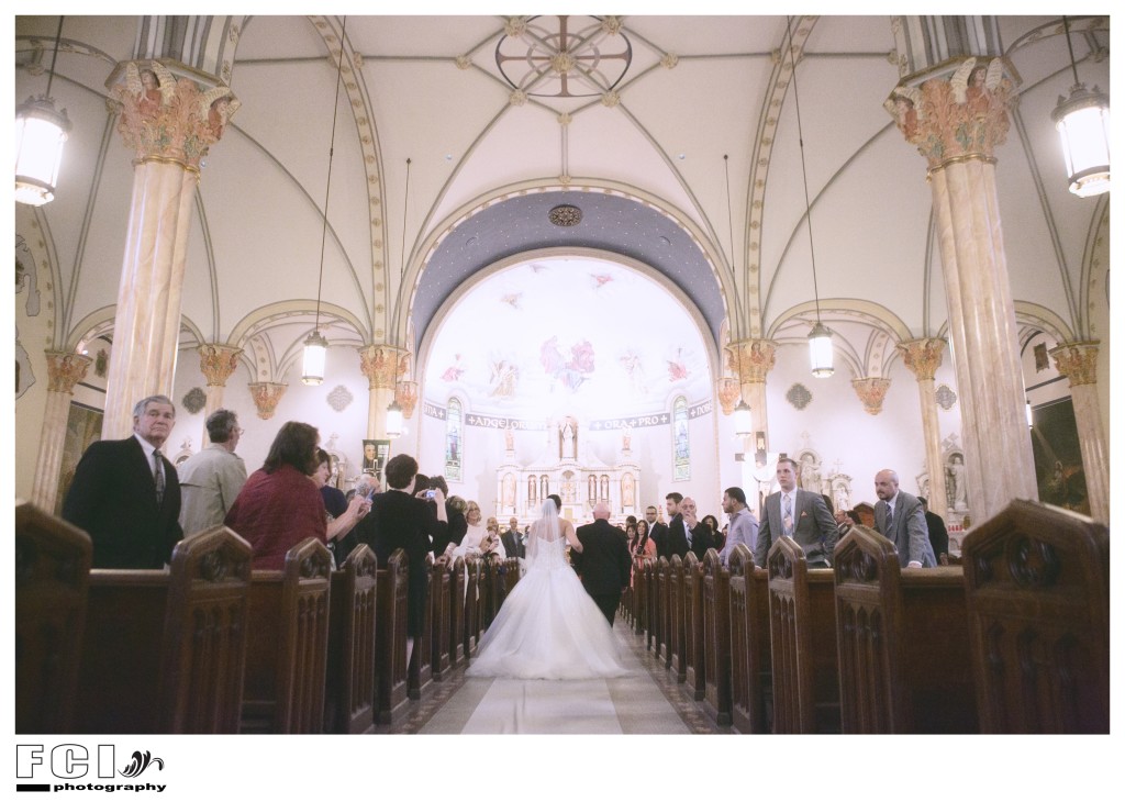 Bride and Groom  - Wedding Day - Holy Angels Catholic Church