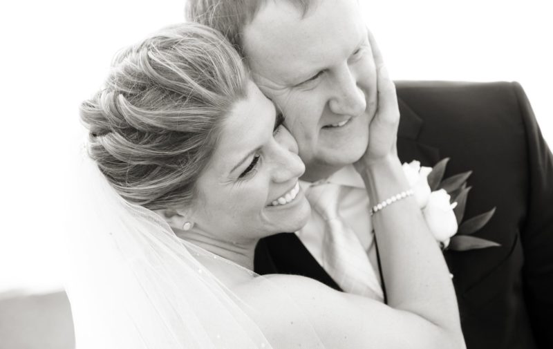 candid wedding photo