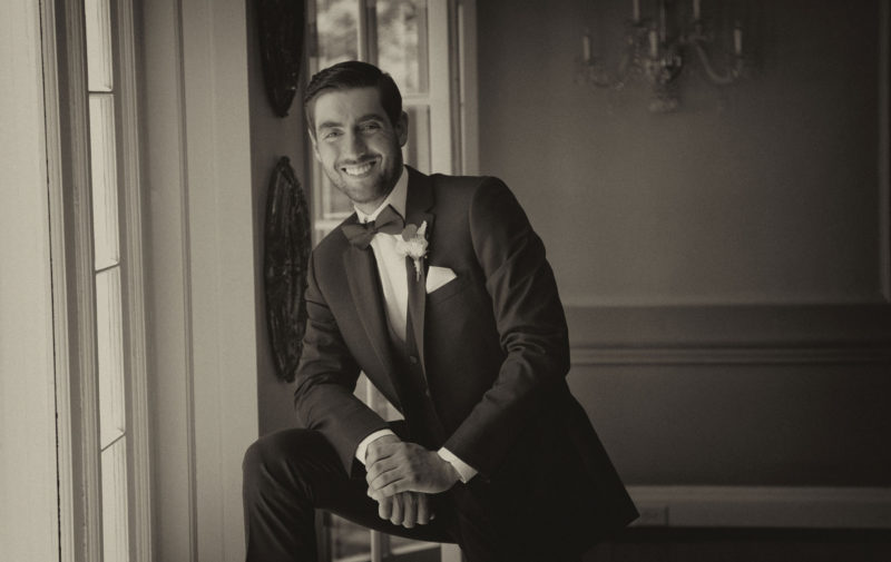 groom wedding day photo