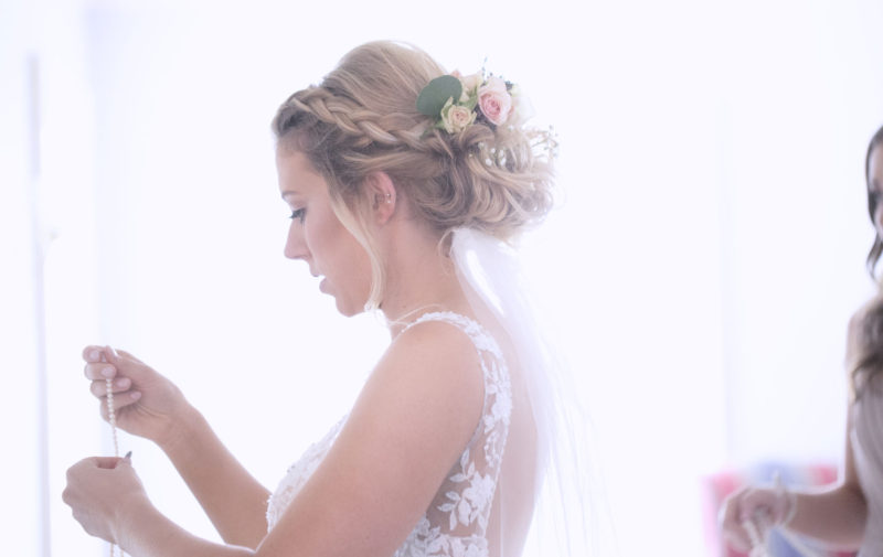 bride getting ready photo
